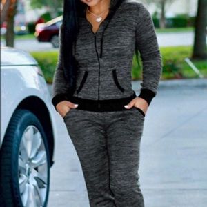 Black and grey 2 piece